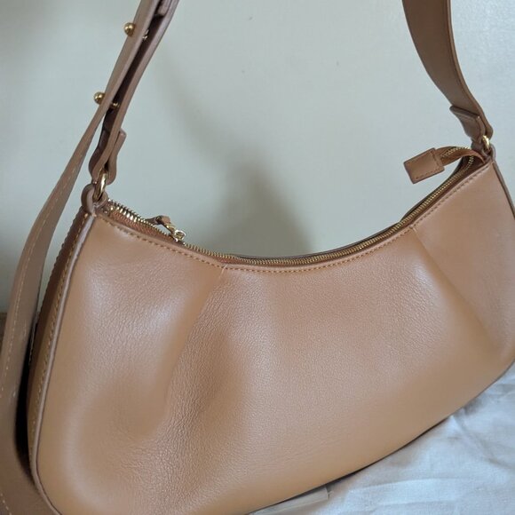 Elleme Dimple Moon Bag in Cognac - Picture 4 of 10